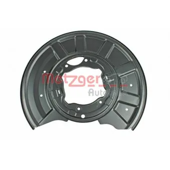 Déflecteur, disque de frein arrière gauche METZGER 6115011