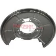Déflecteur, disque de frein arrière gauche METZGER 6115022 - Visuel 2