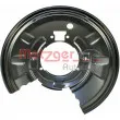 Déflecteur, disque de frein arrière gauche METZGER 6115041 - Visuel 2