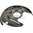 Déflecteur, disque de frein arrière gauche METZGER 6115051 - Visuel 2