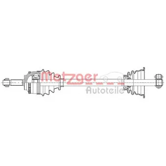 Arbre de transmission avant gauche METZGER 7210025
