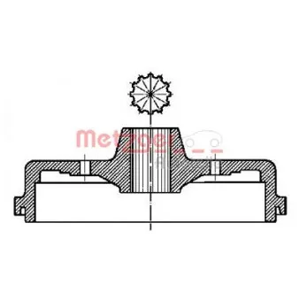 Tambour de frein METZGER BT 713
