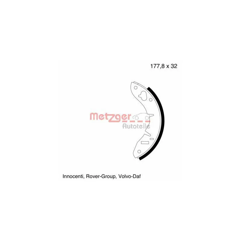 Jeu de mâchoires de frein METZGER MG 003