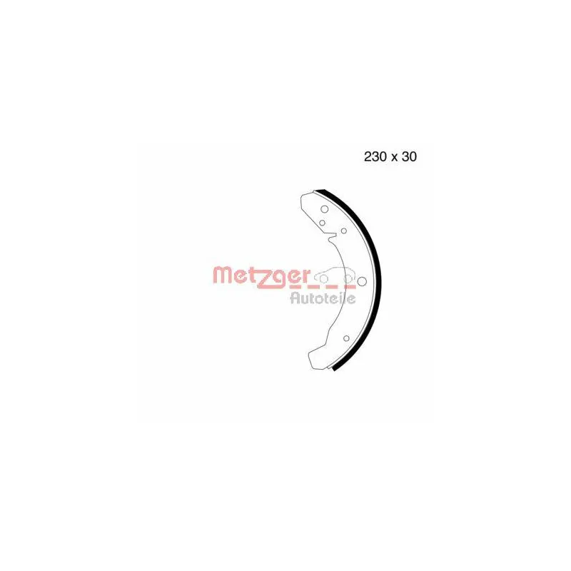 Jeu de mâchoires de frein METZGER MG 105