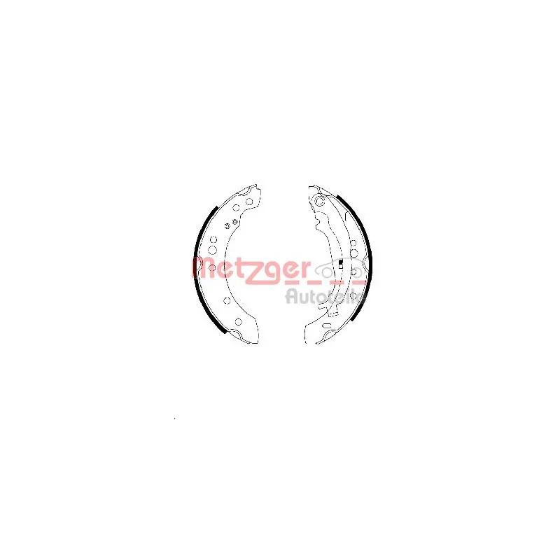Jeu de mâchoires de frein METZGER MG 108