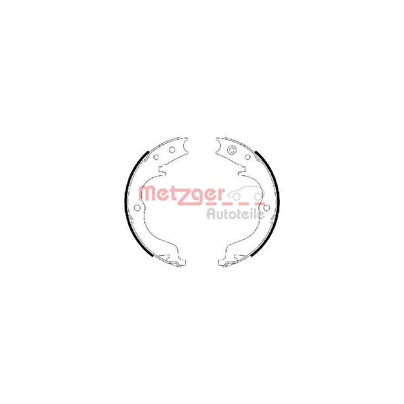 Jeu de mâchoires de frein, frein de stationnement METZGER MG 110