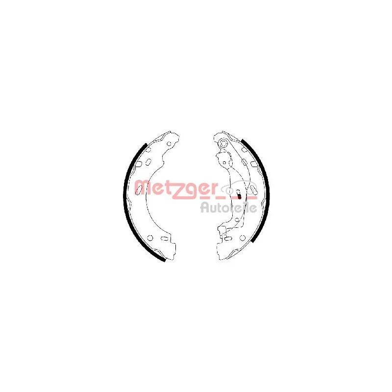 Jeu de mâchoires de frein METZGER MG 112