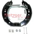 Jeu de mâchoires de frein METZGER MG 121V - Visuel 1