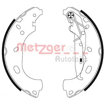 Jeu de mâchoires de frein METZGER MG 129