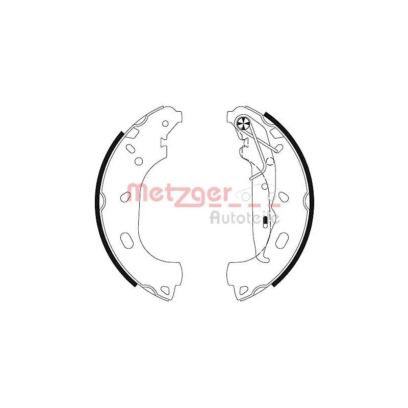 Jeu de mâchoires de frein METZGER MG 129
