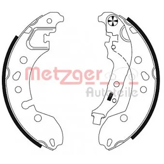Jeu de mâchoires de frein METZGER MG 130