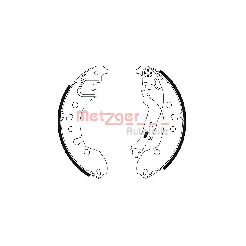 Jeu de mâchoires de frein METZGER MG 130