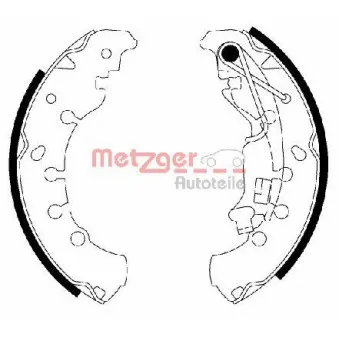 Jeu de mâchoires de frein METZGER MG 200