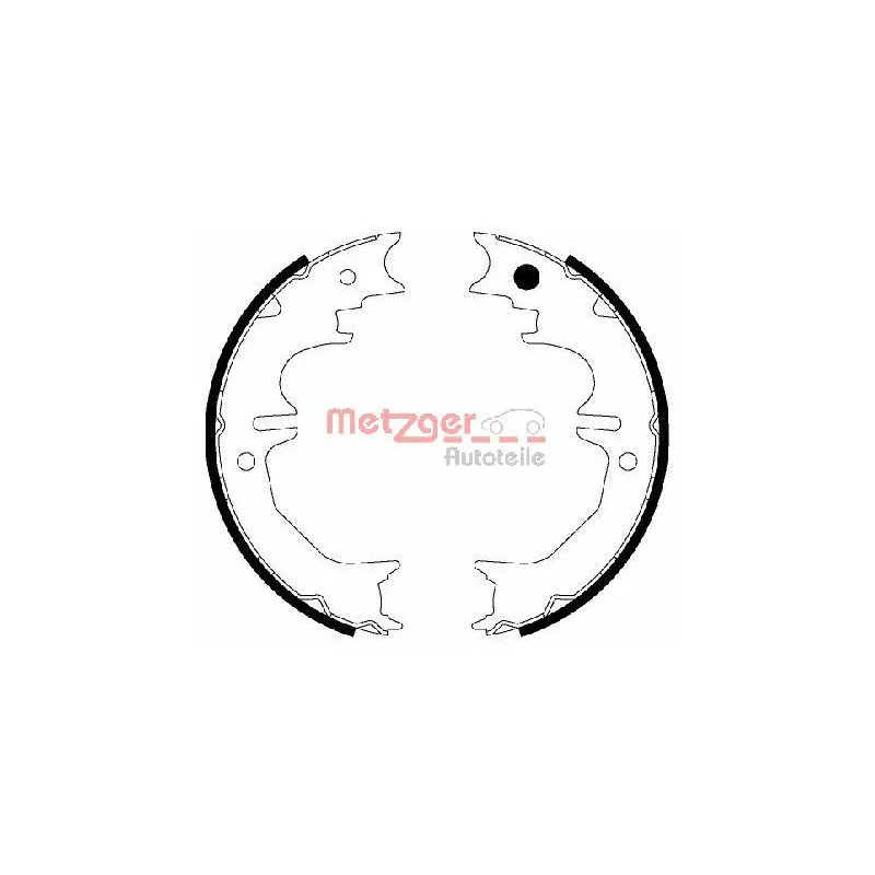 Jeu de mâchoires de frein, frein de stationnement METZGER MG 207