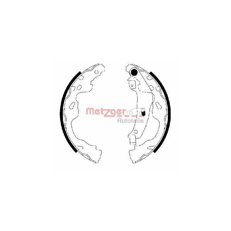 Jeu de mâchoires de frein METZGER MG 209