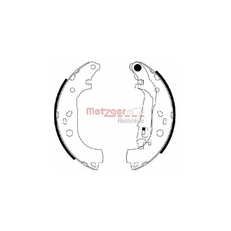 Jeu de mâchoires de frein METZGER MG 210