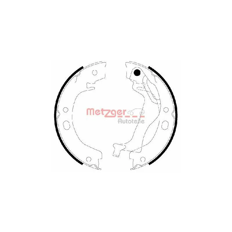 Jeu de mâchoires de frein, frein de stationnement METZGER MG 212