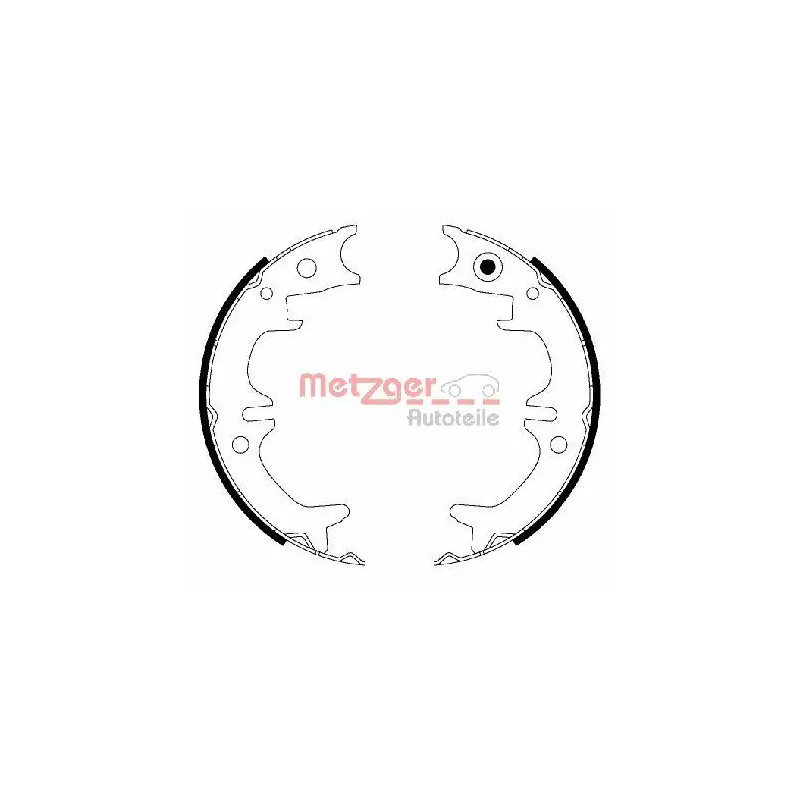 Jeu de mâchoires de frein, frein de stationnement METZGER MG 220