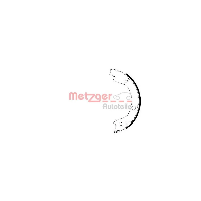 Jeu de mâchoires de frein, frein de stationnement METZGER MG 225