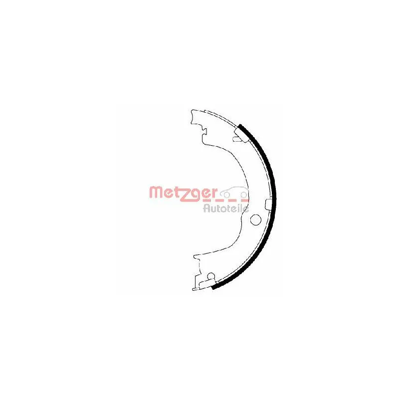 Jeu de mâchoires de frein, frein de stationnement METZGER MG 230