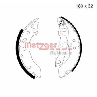 Jeu de mâchoires de frein METZGER MG 538