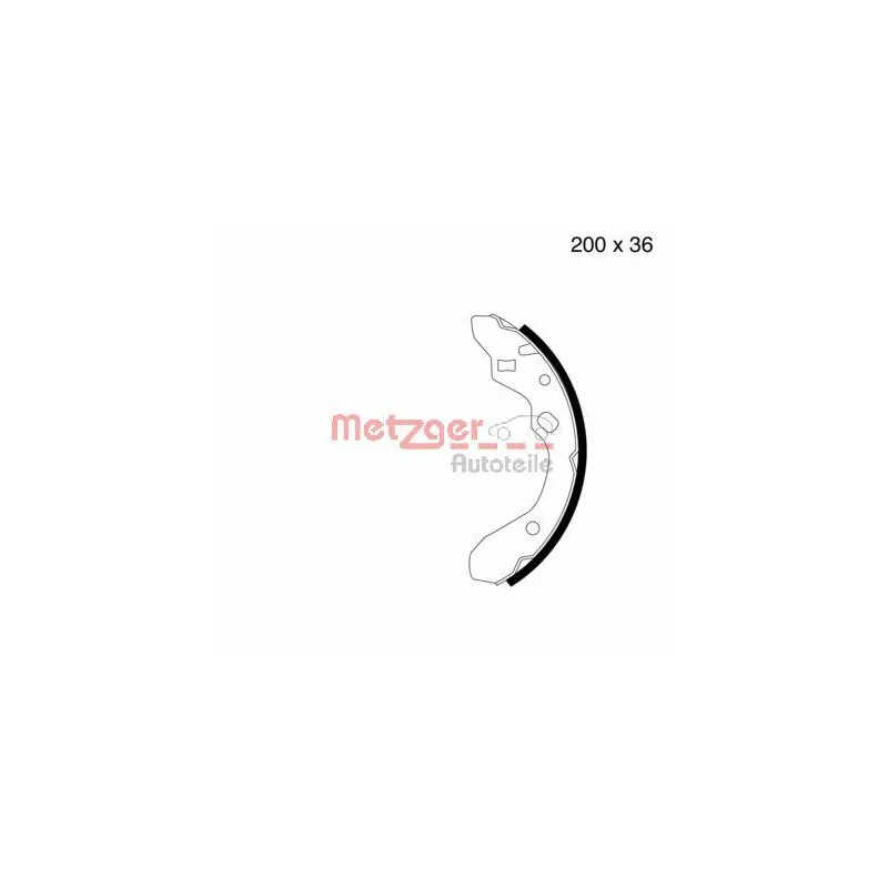 Jeu de mâchoires de frein METZGER MG 603