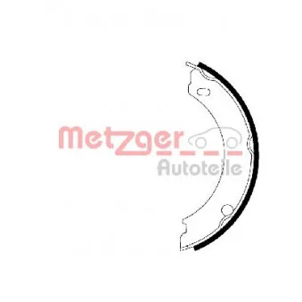 Jeu de mâchoires de frein, frein de stationnement METZGER MG 628