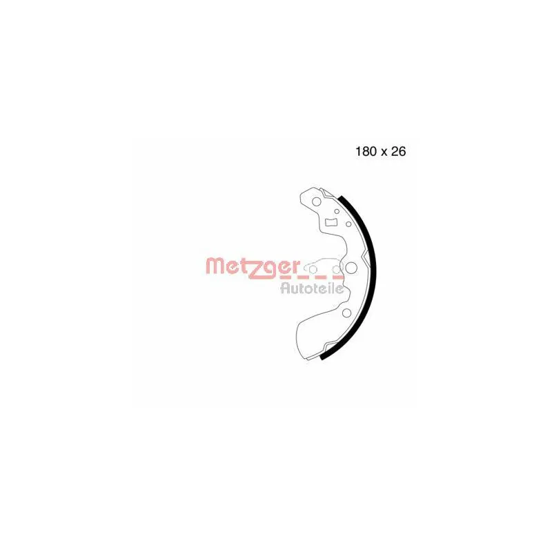Jeu de mâchoires de frein METZGER MG 659