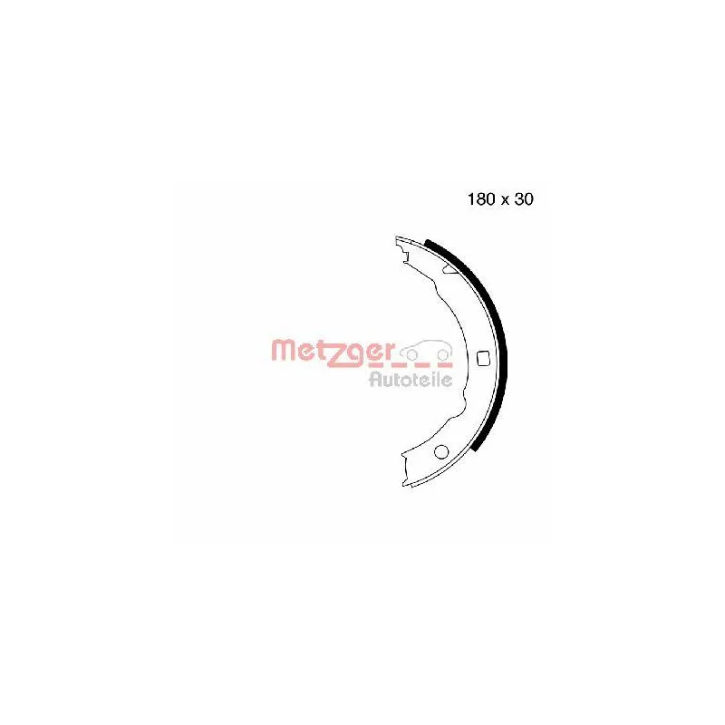 Jeu de mâchoires de frein, frein de stationnement METZGER MG 665
