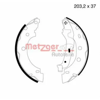 Jeu de mâchoires de frein METZGER MG 706
