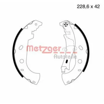 Jeu de mâchoires de frein METZGER MG 714