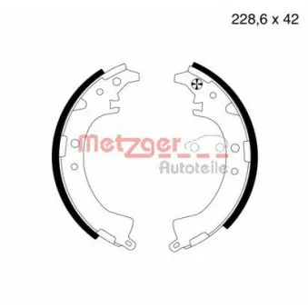 Jeu de mâchoires de frein METZGER MG 729