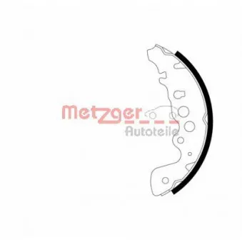 Jeu de mâchoires de frein METZGER MG 730