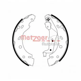 Jeu de mâchoires de frein METZGER MG 785