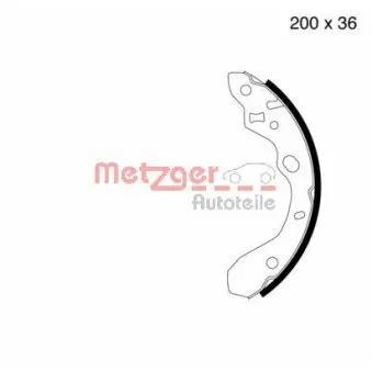 Jeu de mâchoires de frein METZGER MG 800