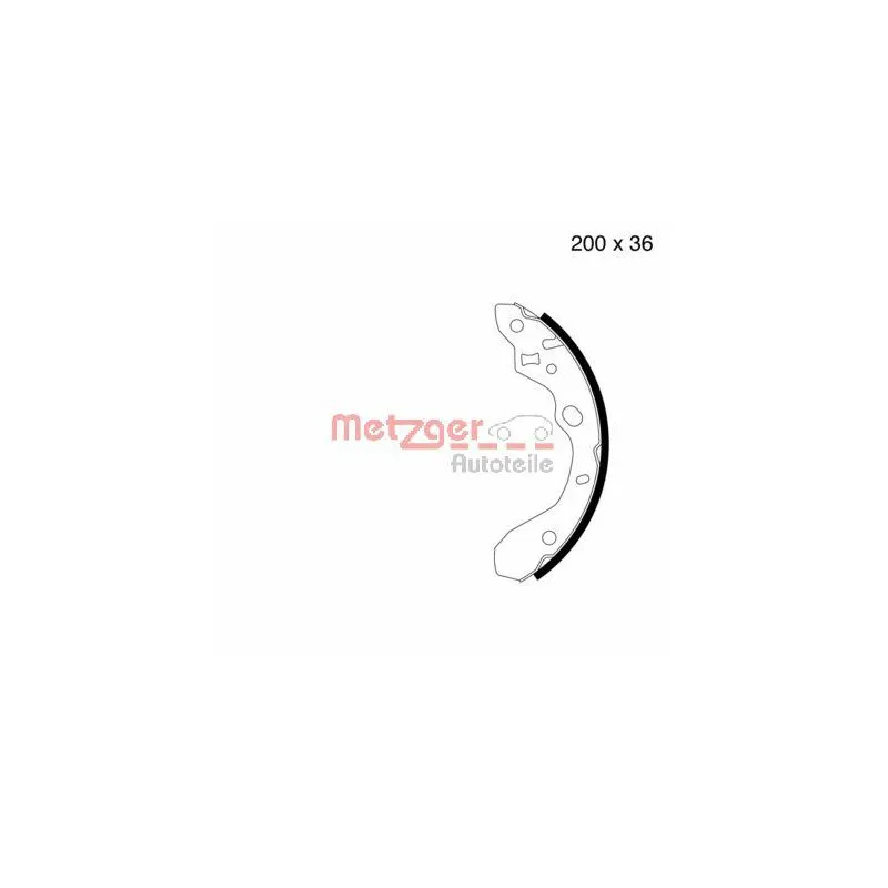 Jeu de mâchoires de frein METZGER MG 800