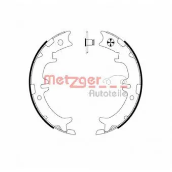 Jeu de mâchoires de frein, frein de stationnement METZGER MG 958