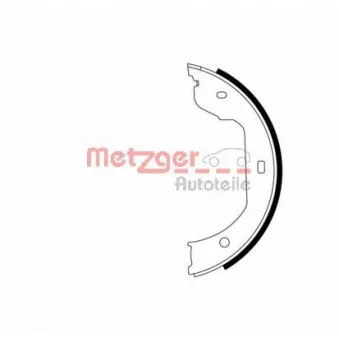 Jeu de mâchoires de frein, frein de stationnement METZGER MG 960