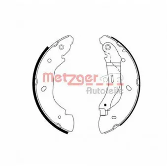 Jeu de mâchoires de frein METZGER MG 966