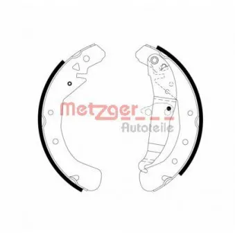 Jeu de mâchoires de frein METZGER MG 967