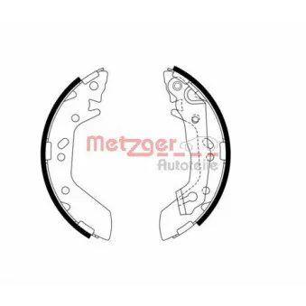 Jeu de mâchoires de frein METZGER MG 974