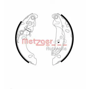 Jeu de mâchoires de frein METZGER MG 976
