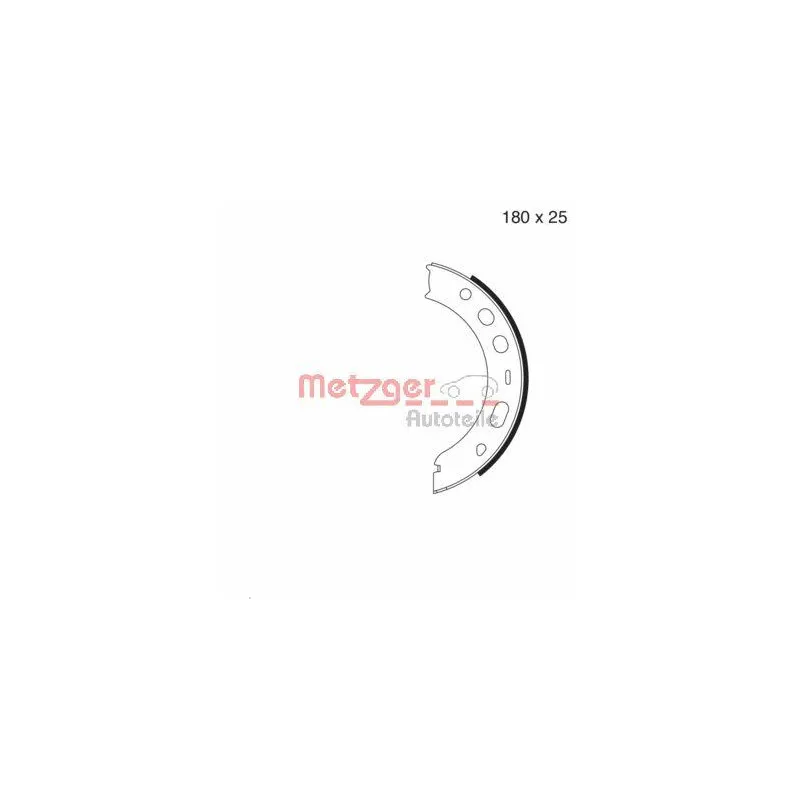 Jeu de mâchoires de frein, frein de stationnement METZGER MG 979
