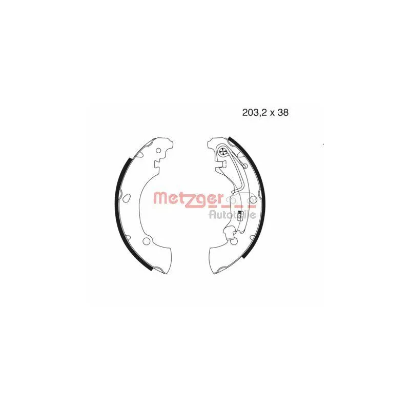 Jeu de mâchoires de frein METZGER MG 981