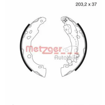 Jeu de mâchoires de frein METZGER MG 982