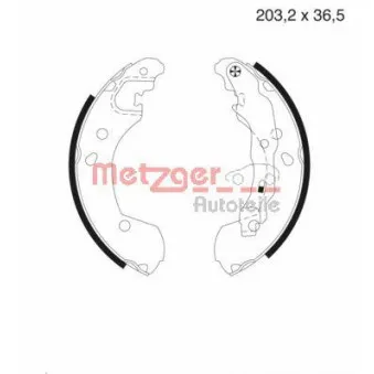 Jeu de mâchoires de frein METZGER MG 985
