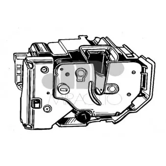 Serrure de porte arrière gauche MIRAGLIO 40/393