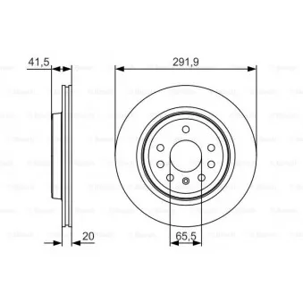 Jeu de 2 disques de frein avant BOSCH 0 986 479 S27