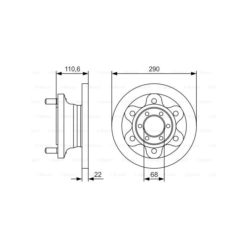 Jeu de 2 disques de frein avant BOSCH 0 986 479 S95