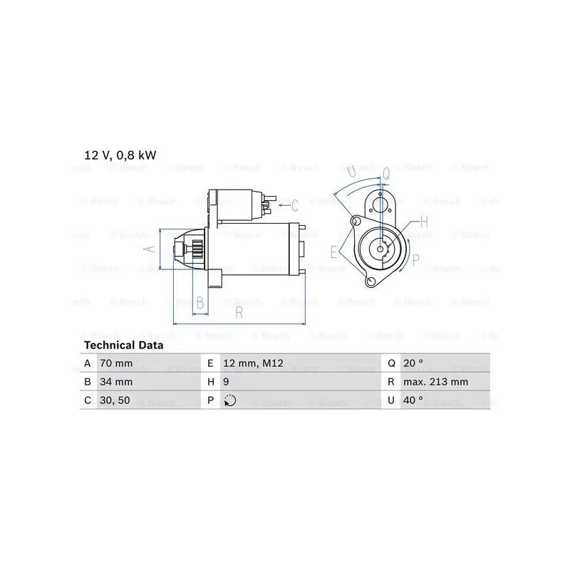 Démarreur BOSCH 0 986 027 060